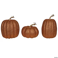 Vickerman 8" Pumpkins Assorted Set of 3