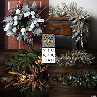 Vickerman 9' x 14" Lime Fir Artificial Christmas Garland, Unlit
