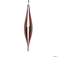 Vickerman Shatterproof 13" Giant Black White Orange Shuttle Christmas Ornament, 2 per bag