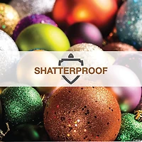 Vickerman Shatterproof 2.4" Green 4-Finish Ball Christmas Ornament, 24 per Box