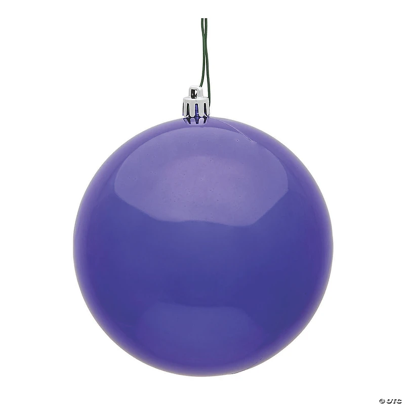 Vickerman Shatterproof 2.4" Purple Shiny Ball Christmas Ornament, 24 per Bag