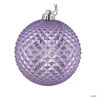 Vickerman Shatterproof 6" Lavender Durian Glitter Ball Christmas Ornaments, 4 per Box