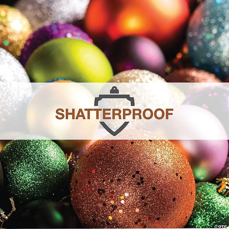 Vickerman Shatterproof 6" Plum Matte Ball Christmas Ornament, 4 per Bag