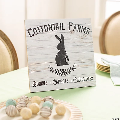 Vintage Easter Bunny Farm Sign