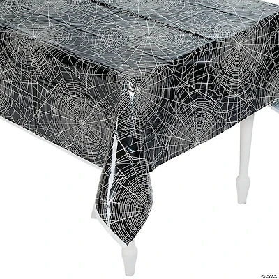 Vintage Halloween Plastic Tablecloth