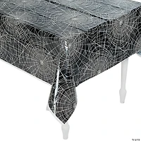 Vintage Halloween Plastic Tablecloth
