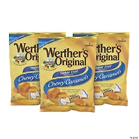 Werther's Original Chewy Caramels Sugar Free, 2.75 oz, 3 Pack