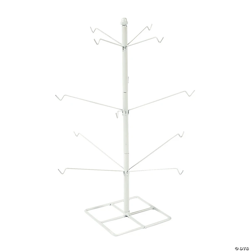 White Metal Ornament Tabletop Tree