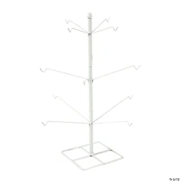 White Metal Ornament Tabletop Tree