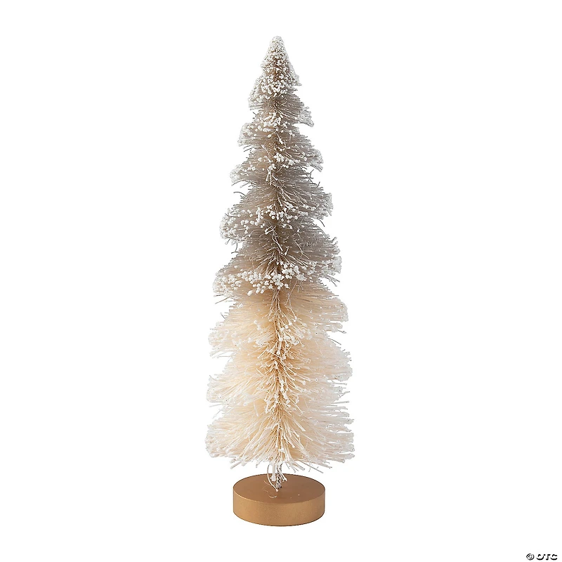 White Sisal Bottle Brush Christmas Tree