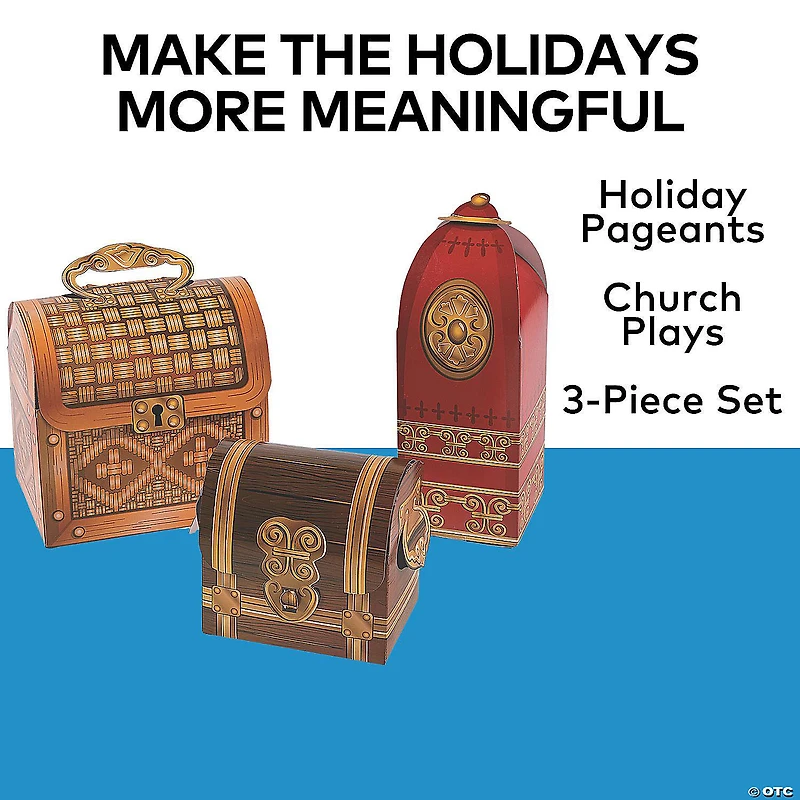 Wise Men Gifts Costume Props - 3 Pc.