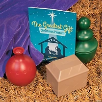 Wise Men Gifts Molded Plastic Nativity Pageant Props - 3 Pc.