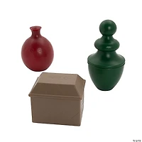 Wise Men Gifts Molded Plastic Nativity Pageant Props - 3 Pc.