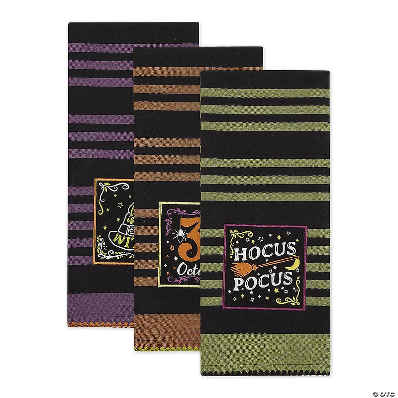 Witchful Thinking Embellished Dishtowel (Set Of 3)