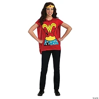 Women’s Wonder Woman™ Shirt Costume with Cape