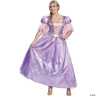 Women's Deluxe Disney's Tangled Rapunzel Dress Costume