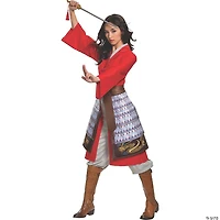 Women's Deluxe Mulan Hero Red Dress Costume