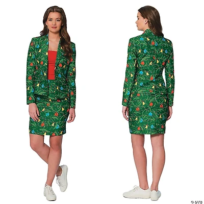 Women's Green Christmas Tree Suit