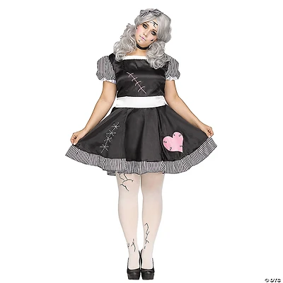 Women's Plus Size Broken Doll Costume