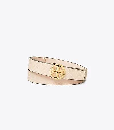 1" Miller T Monogram Leather Belt