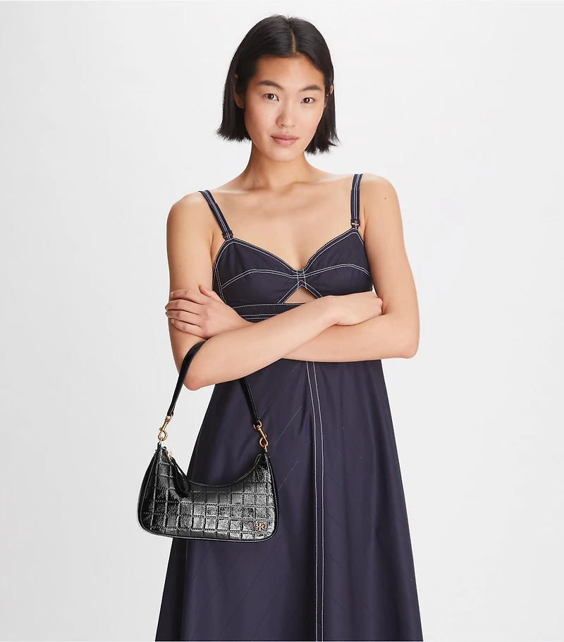 151 Mercer Patent Quilt Small Crescent Bag