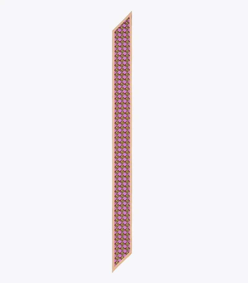 3D Checkered Logo Silk Ribbon Tie