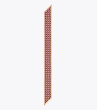 3D Checkered Logo Silk Ribbon Tie 