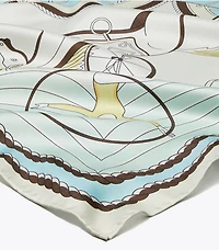 Acrobats Double-Sided Silk Square