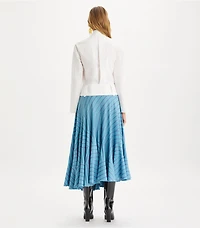 Asymmetric Jersey Skirt