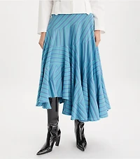 Asymmetric Jersey Skirt