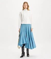Asymmetric Jersey Skirt