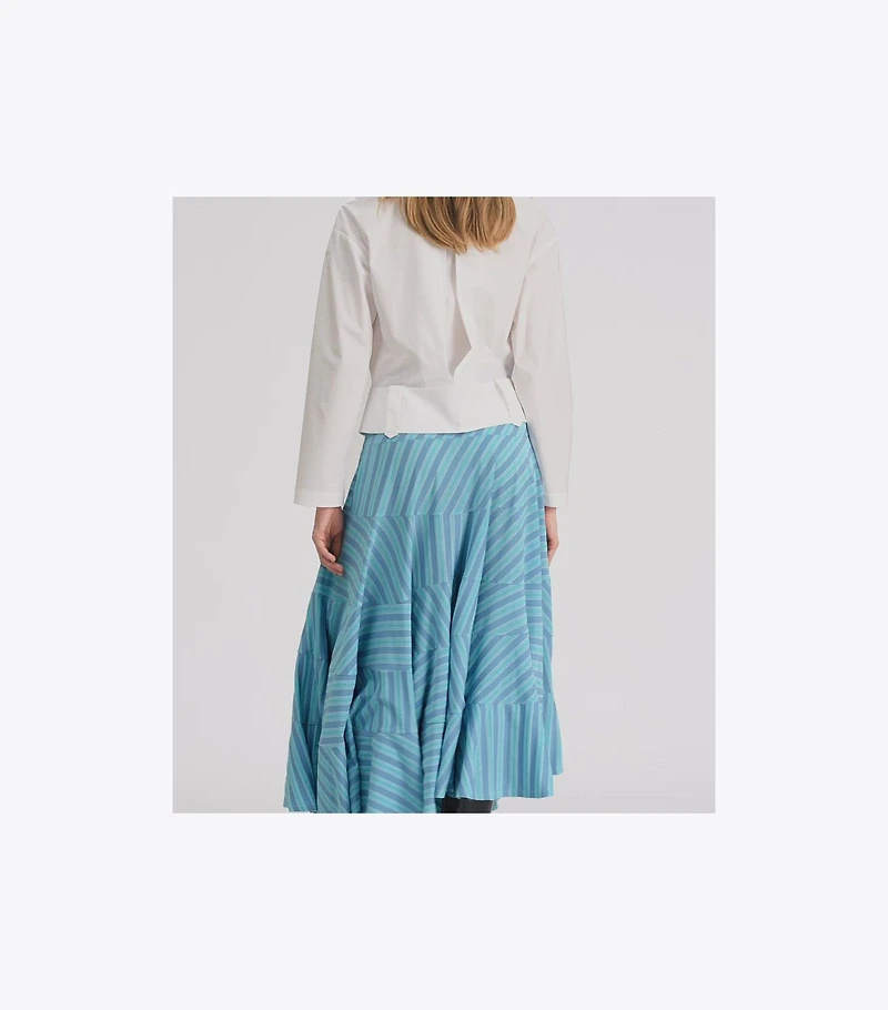 Asymmetric Jersey Skirt
