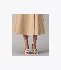 Basket-Weave Espadrille Wedge