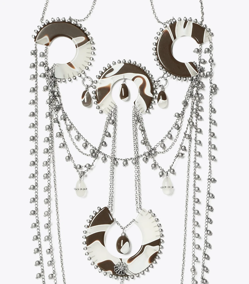 Bead And Resin Necklace