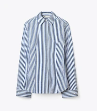 Bell-Sleeve Cotton Shirt