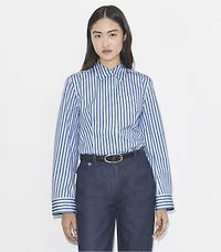 Bell-Sleeve Cotton Shirt