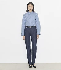 Bell-Sleeve Cotton Shirt