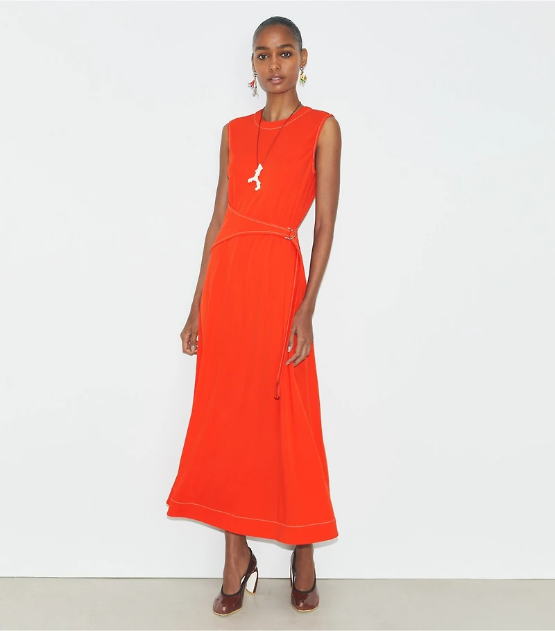 Belted Jersey Dress