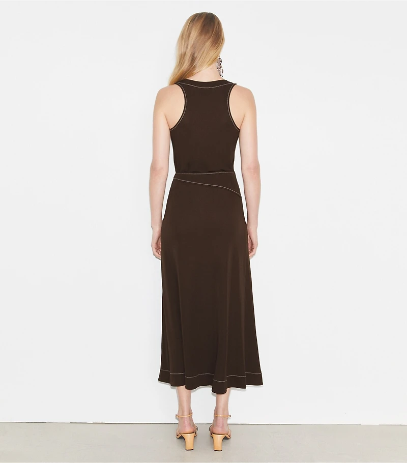 Belted Jersey Skirt