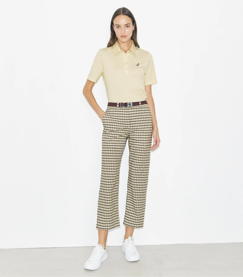 Birdie-Embroidered Cotton Polo