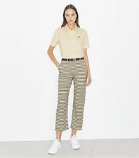 Birdie-Embroidered Cotton Polo