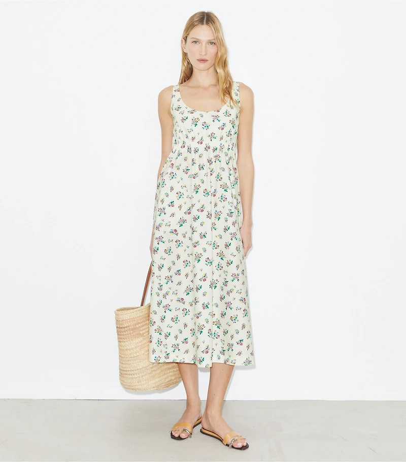 Bonded Poplin Dress