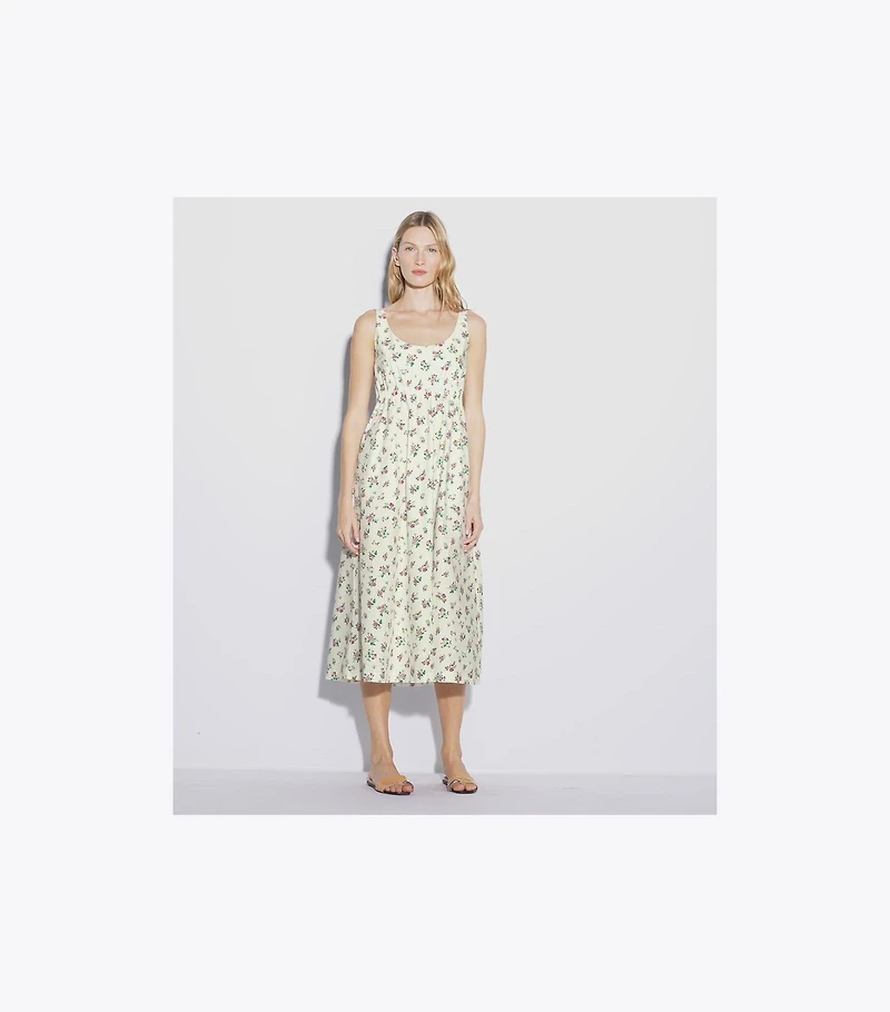 Bonded Poplin Dress