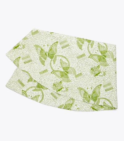 Butterfly Batik Round Tablecloth, 108"