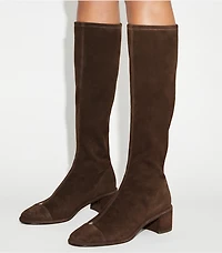 Cap-Toe Knee-High Boot