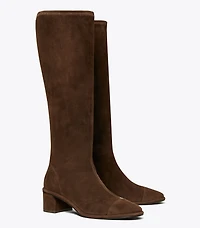 Cap-Toe Knee-High Boot