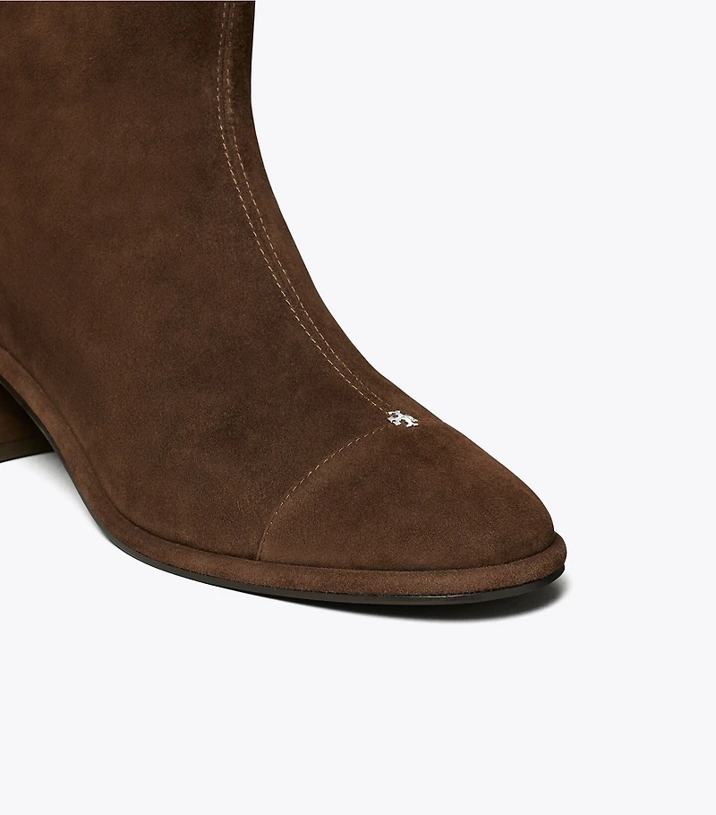 Cap-Toe Knee-High Boot