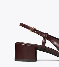 Cap-Toe Slingback Pump