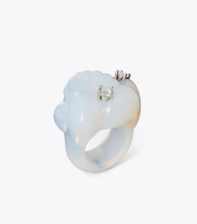 Carved Glass Ring