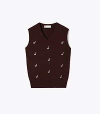 Cashmere Birdie Sweater Vest